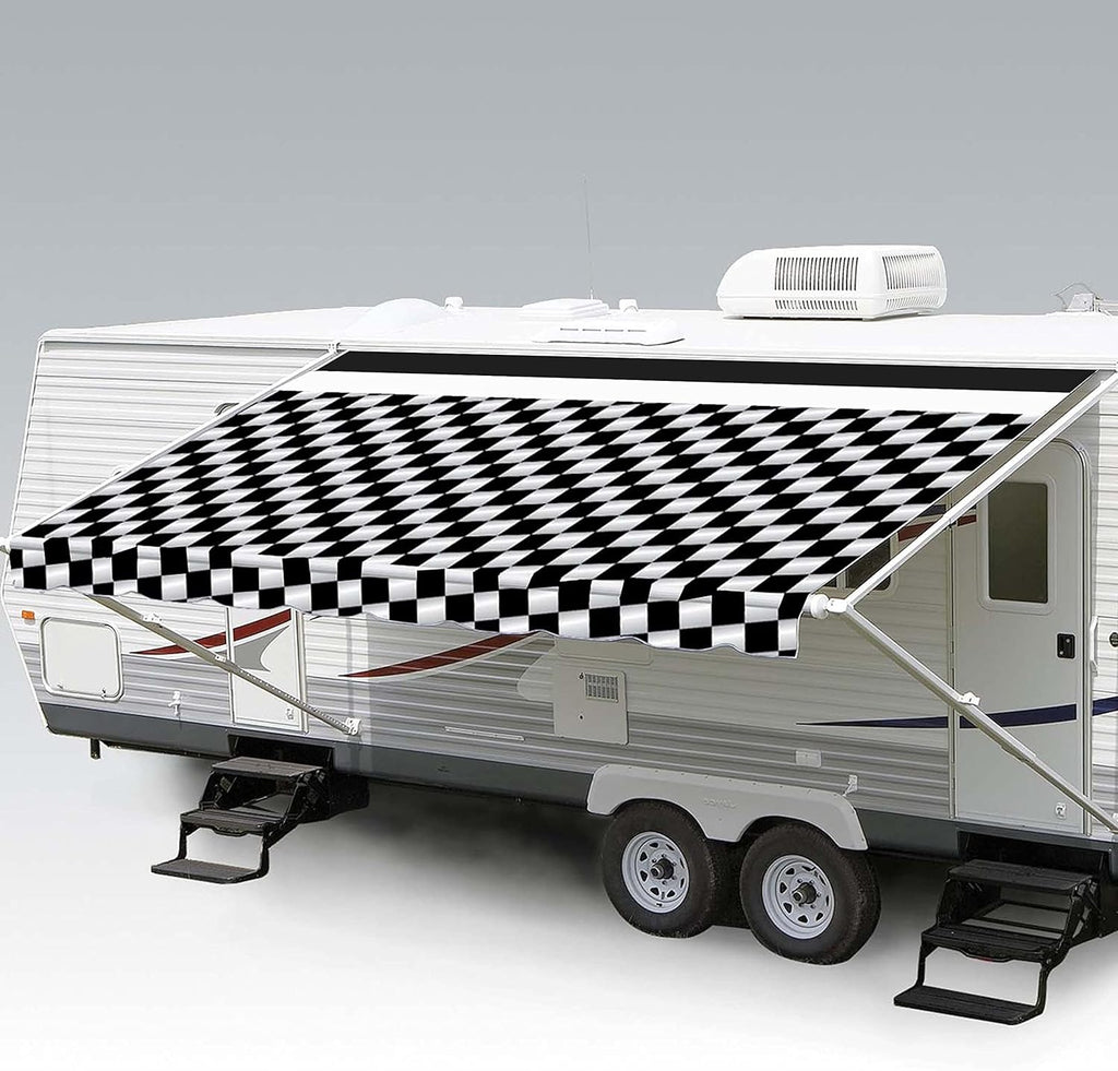 Heavy Duty Weatherproof Vinyl RV Awning Fabric Replacement L244717