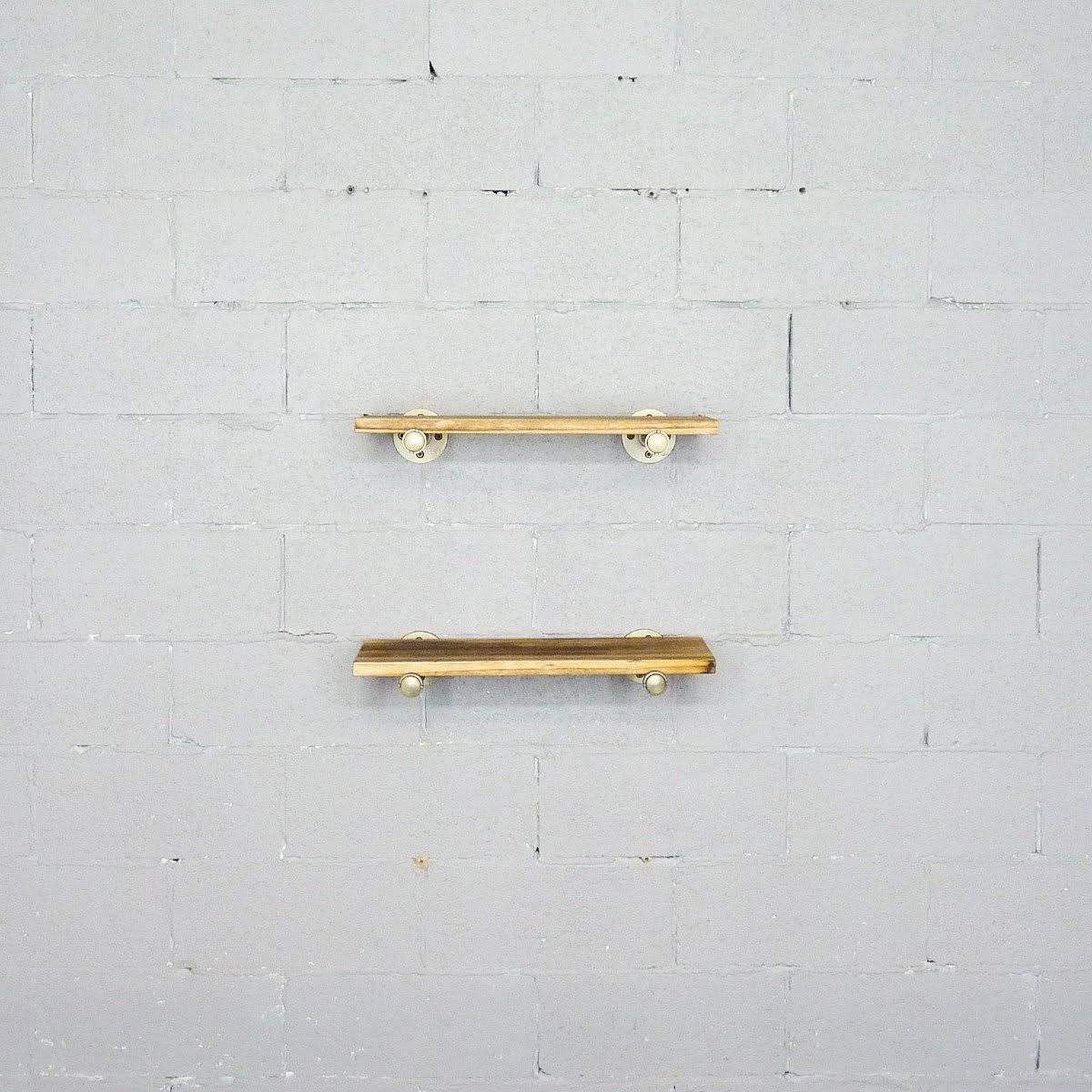 2-Piece Industrial Farmhouse Wall Shelf Set N802
