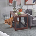 Double Door Furniture Style Dog Crate I97144