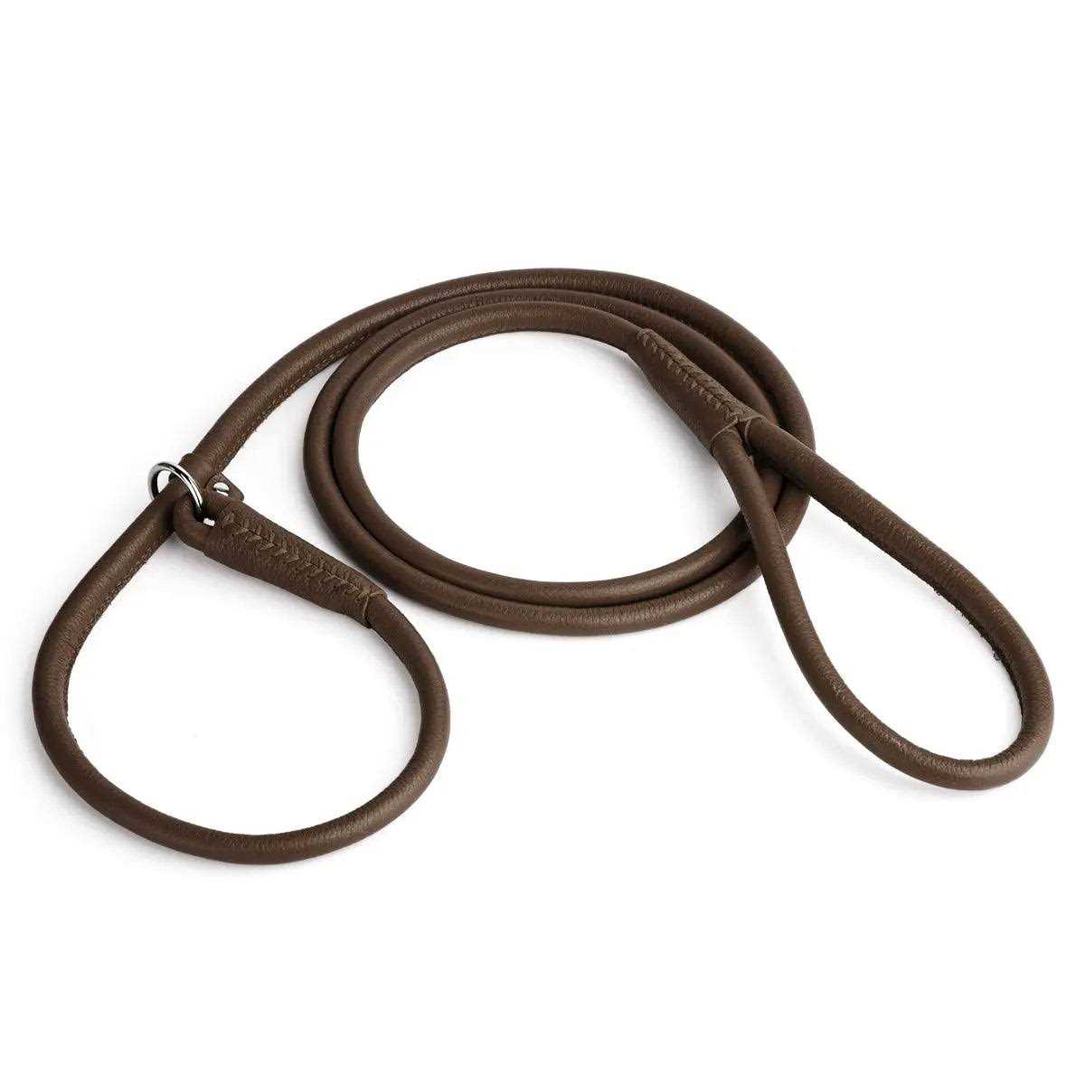 Leather Round Slip Lead N1543