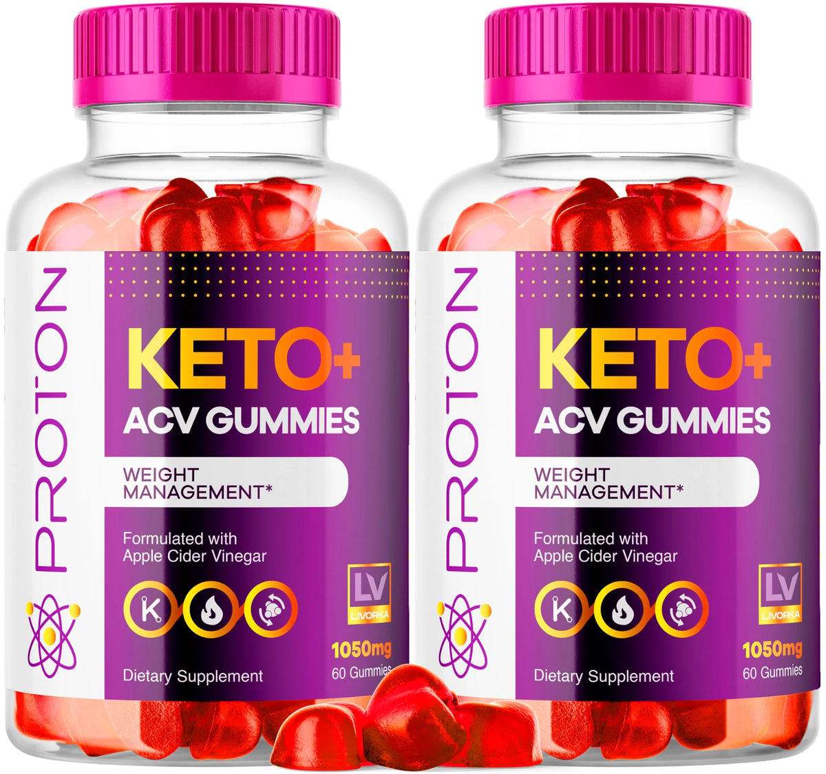 2 Pack Keto ACV Gummies S372