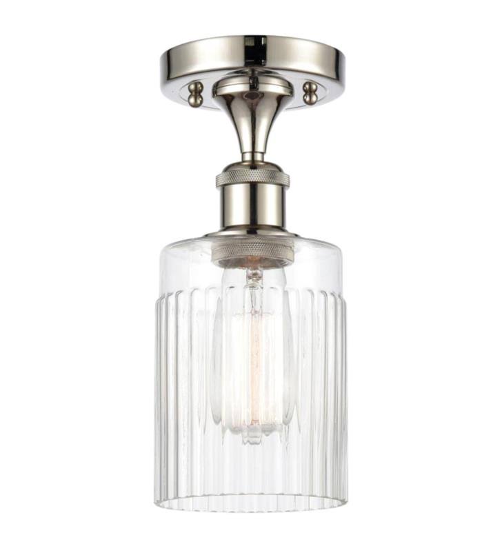 Matte Black Semi-Flush Mount Light N365