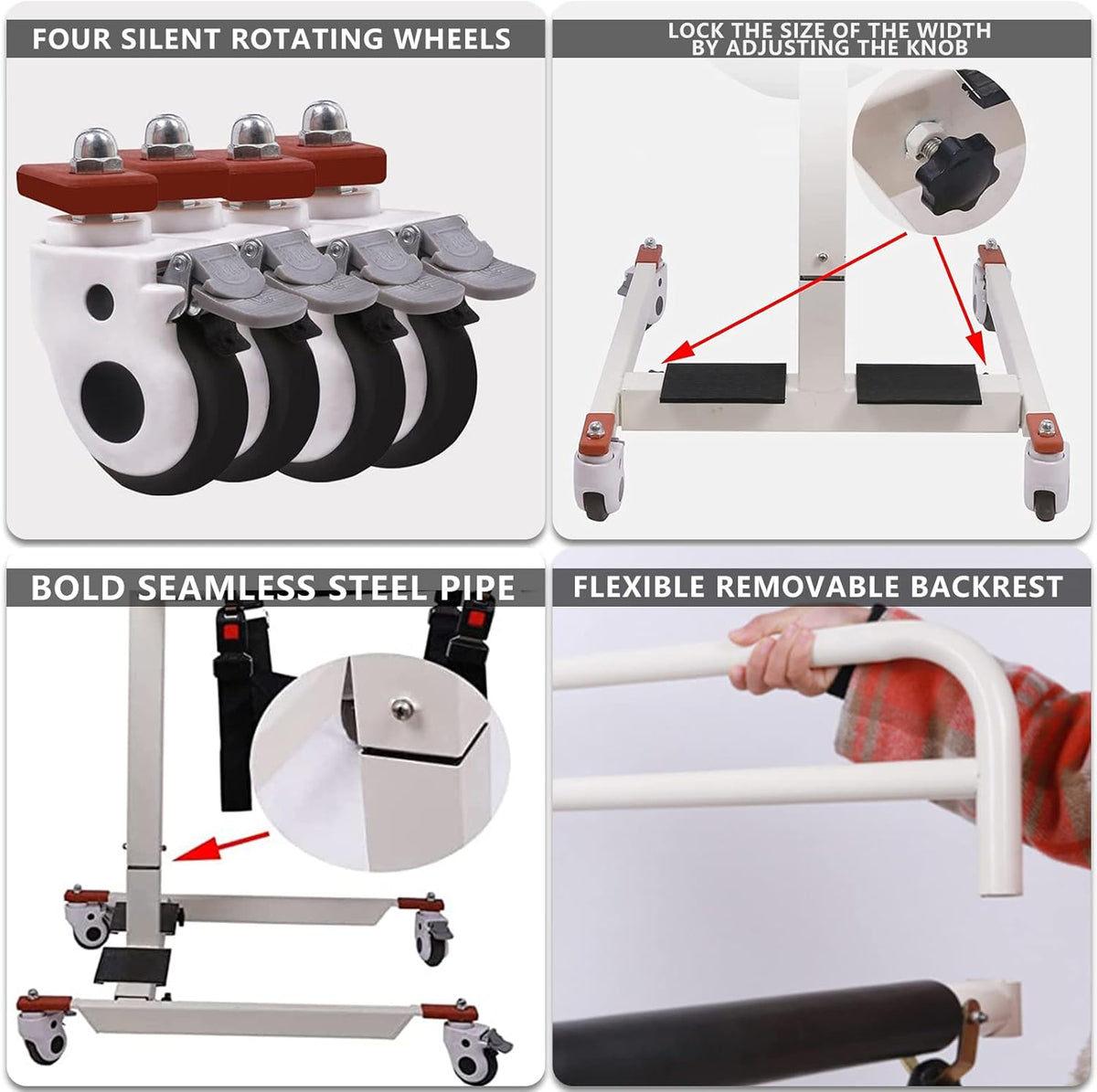 Transfer Wheelchair with Soft Cushion D374559
