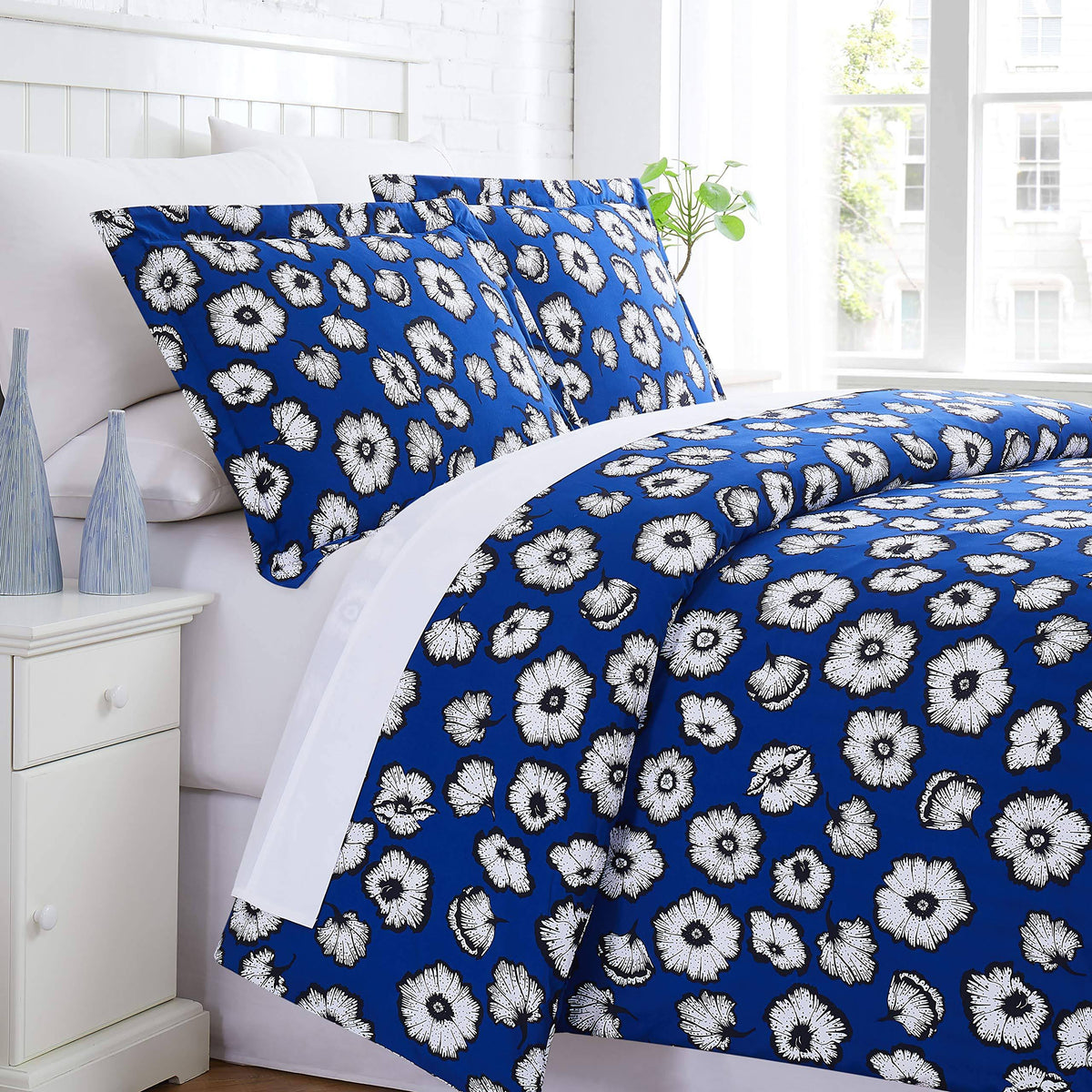 Blue 3 pc. Duver Cover Set Y864
