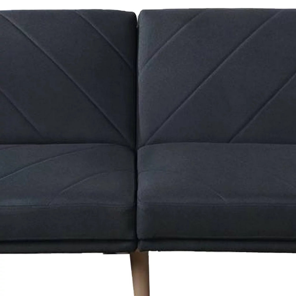Black Fabric Adjustable Sofa Z406