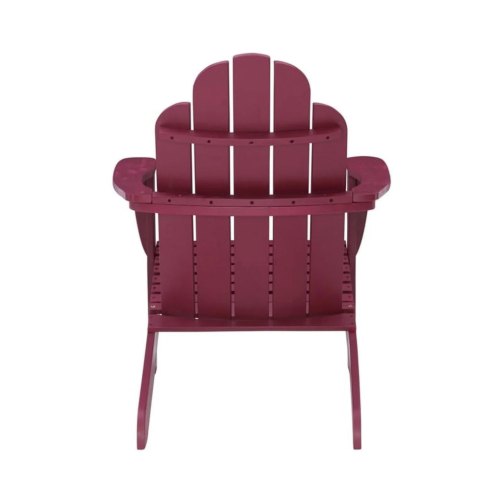 Red Wood Outdoor Chair with Arm Rests X103103