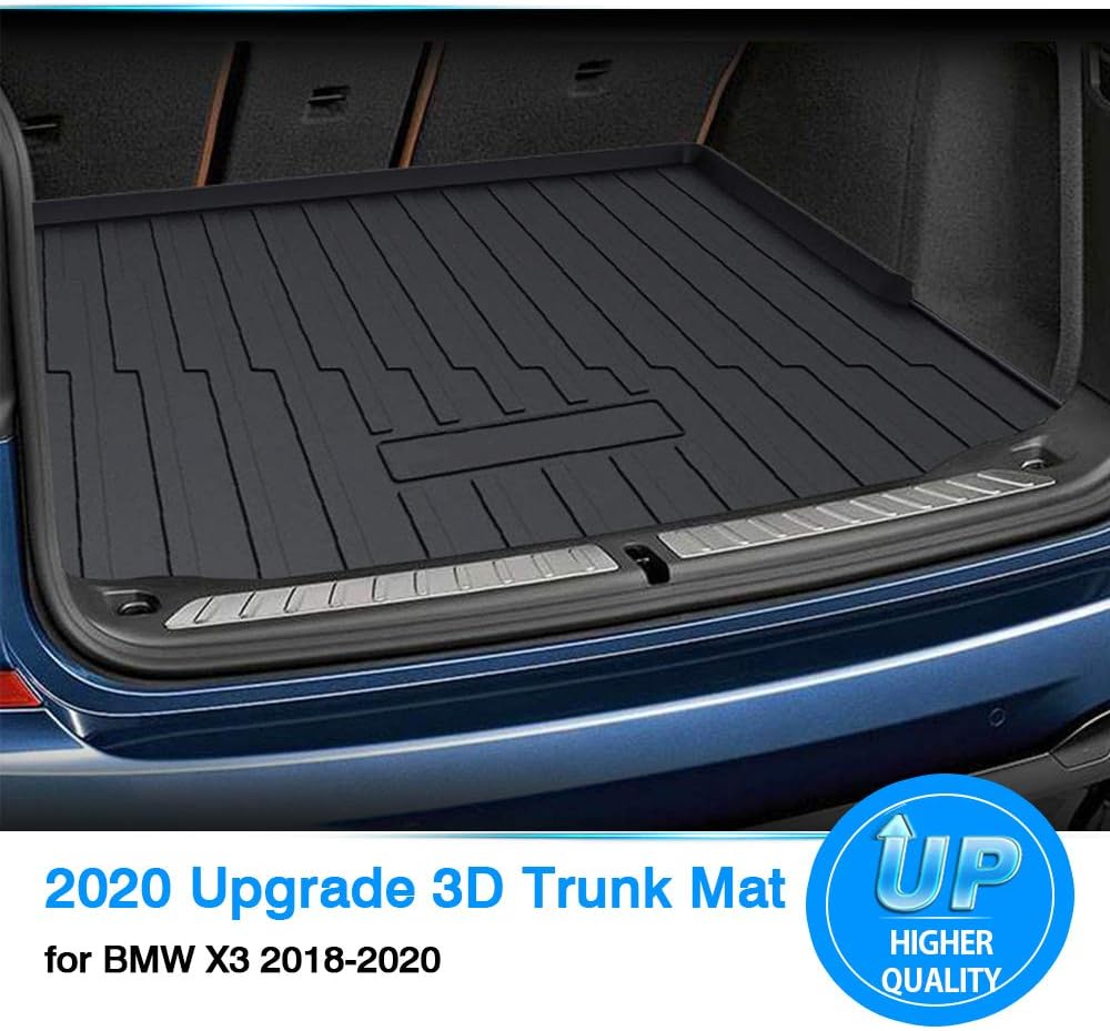 Trunk Mat for BMW G01 X3 2018-2022 All Weather TPO Rear Cargo Liner Pack of 2 D619875