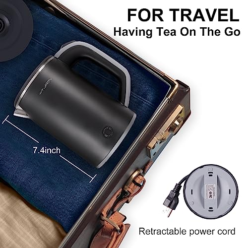 0.8L Stainless Steel Electric Kettle with Auto Shut-off A291