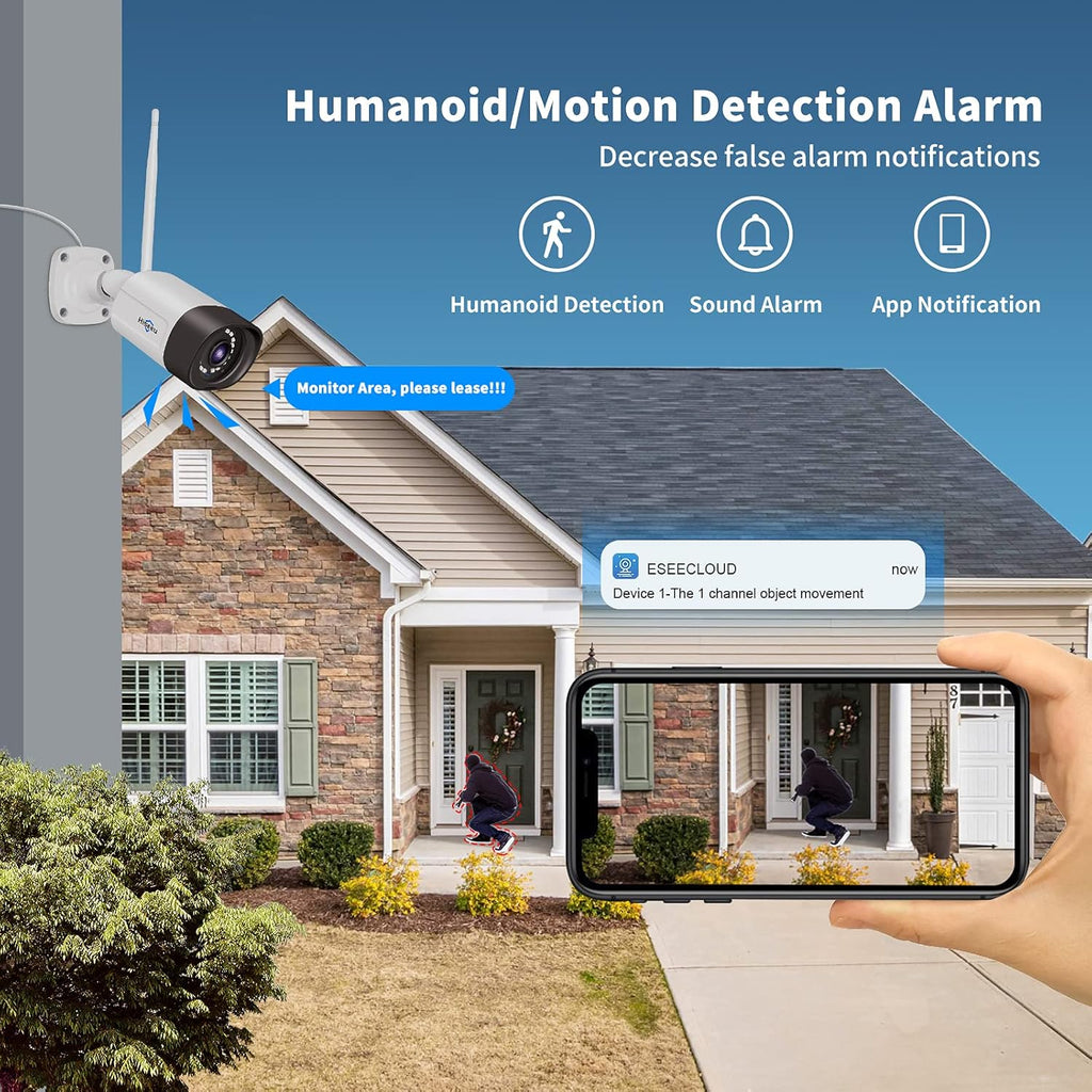 2K Outdoor Security Camera Bullet, 3MP IP66 Waterproof X423