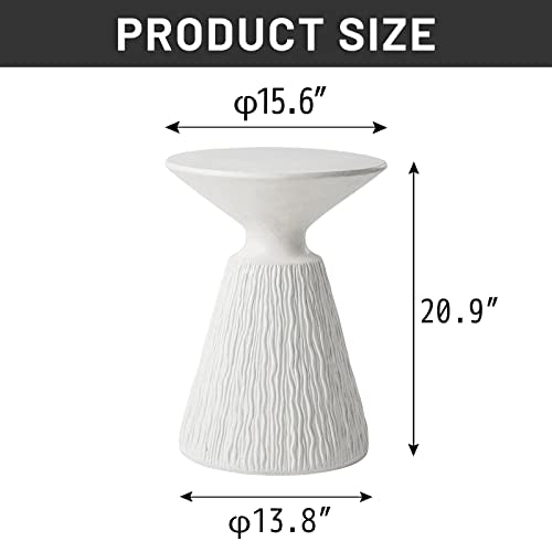 Concrete Outdoor Side Table with Pedestal Base Z2239