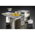 3-Piece Hammered Stainless Steel Riser Set X941