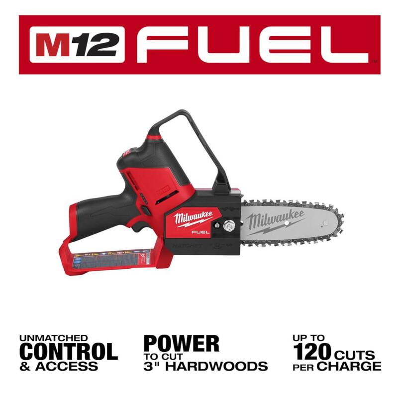 12V Lithium-Ion Brushless Cordless Pruning Saw with Hedge Trimmer Kit V327