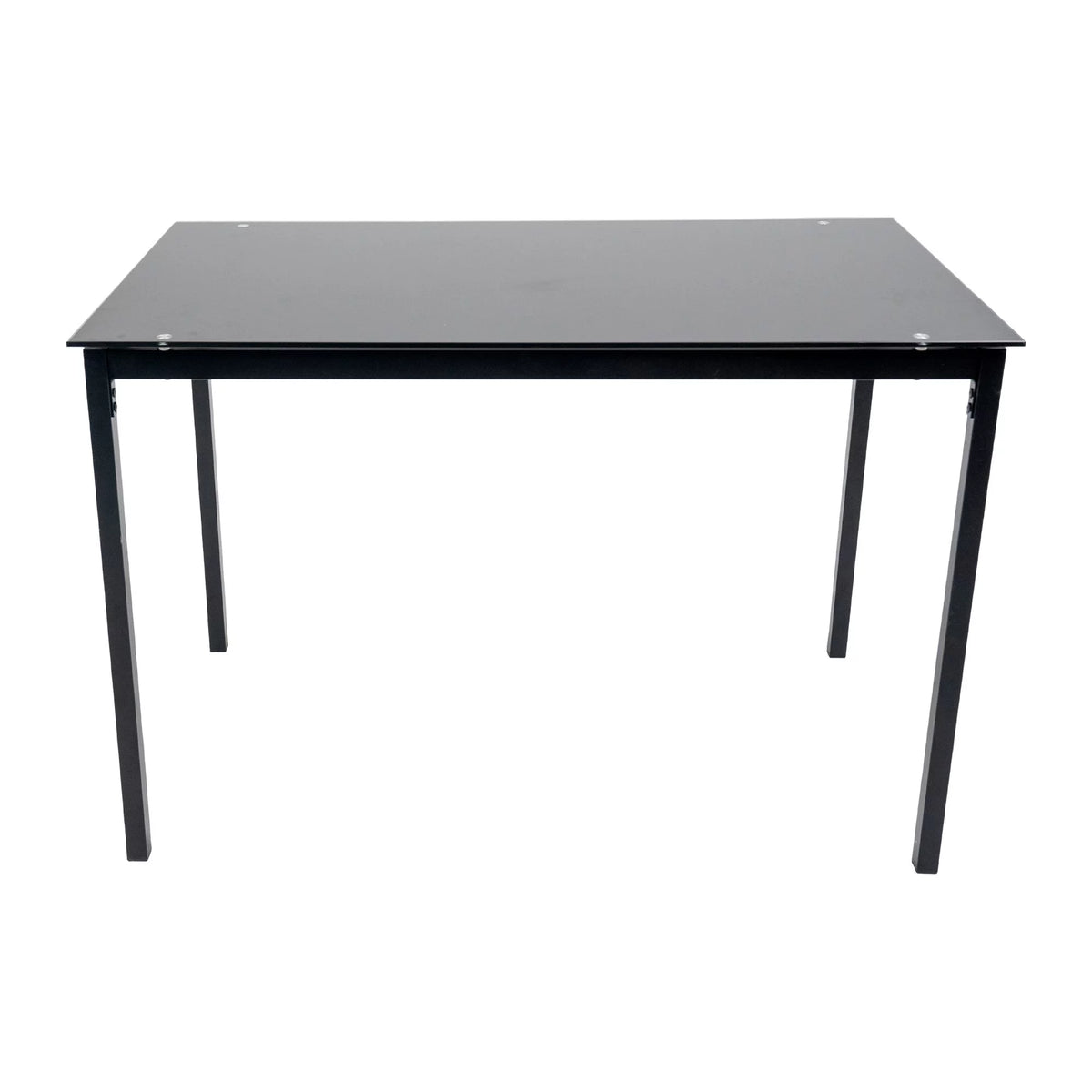 5 Piece Black Dining Table Set with 4 Upholstered Chairs Z930631