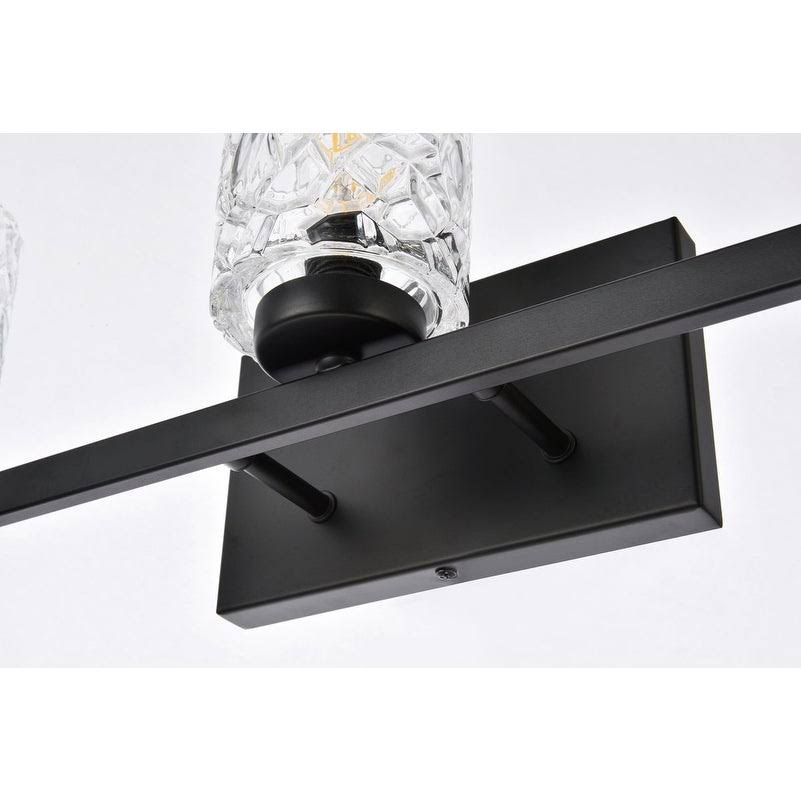 5 Light Bath Sconce with Clear Shade A848345