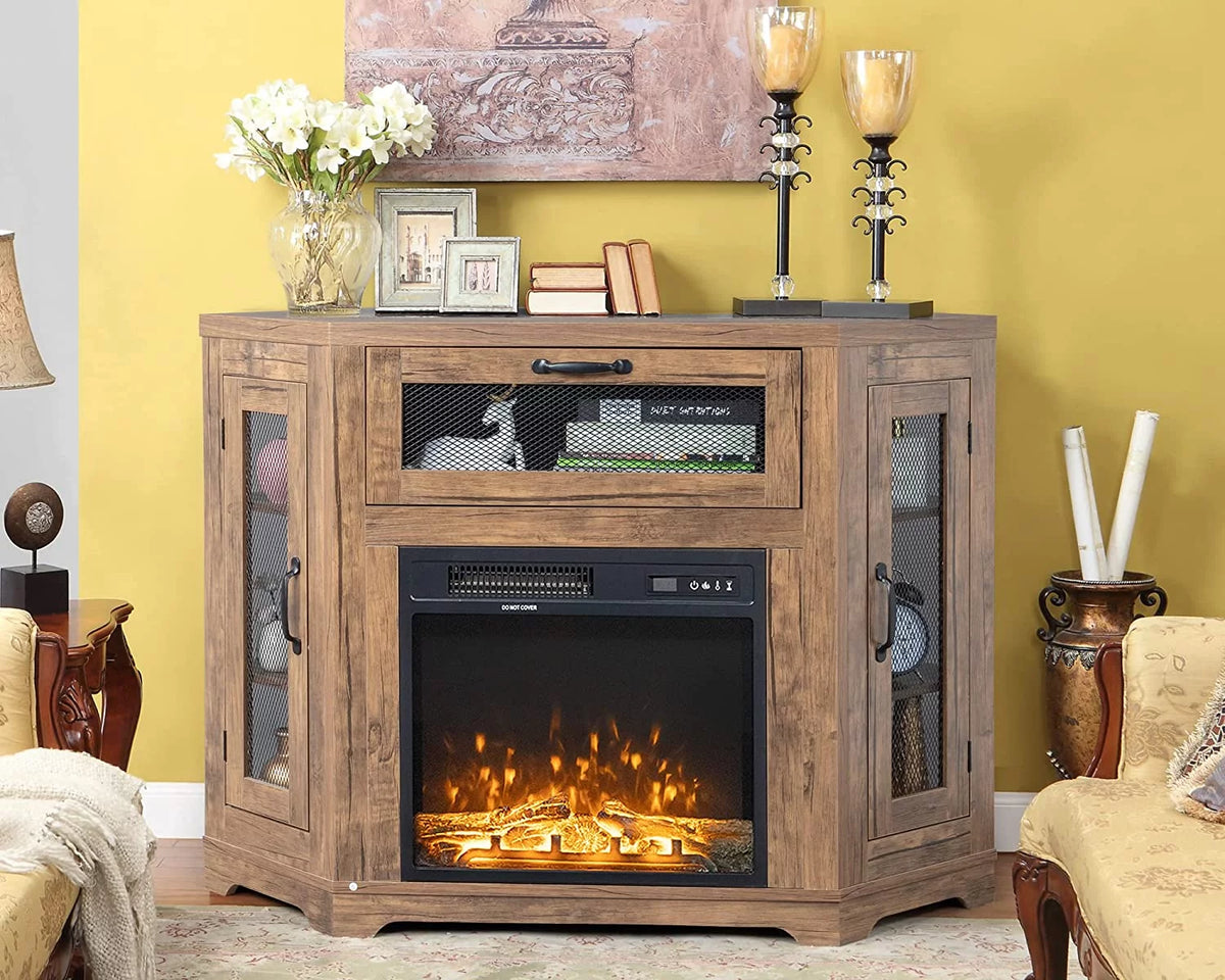 Oak Brown Corner TV Stand O6798