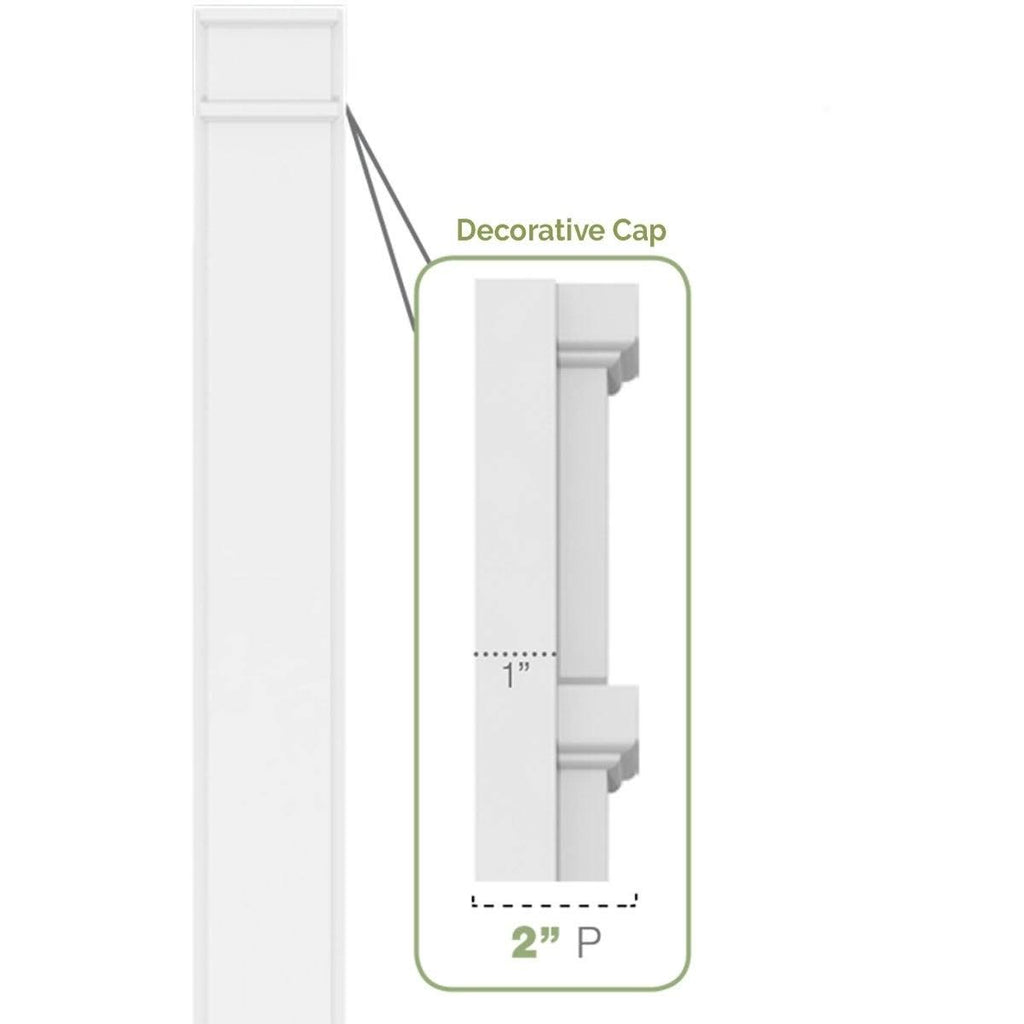 Plain PVC Pilaster (Pair) E2938