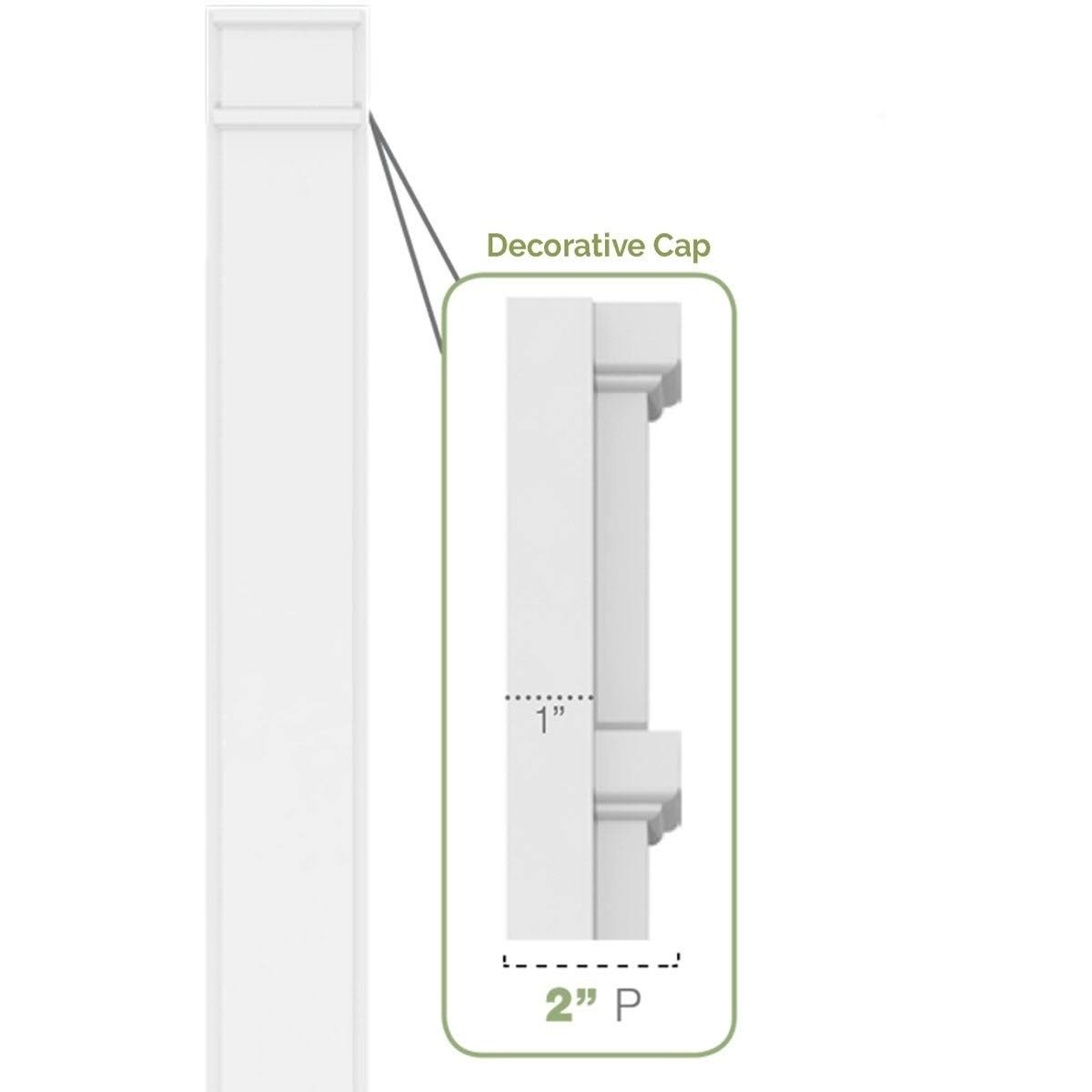 Plain PVC Pilaster (Pair) E2938
