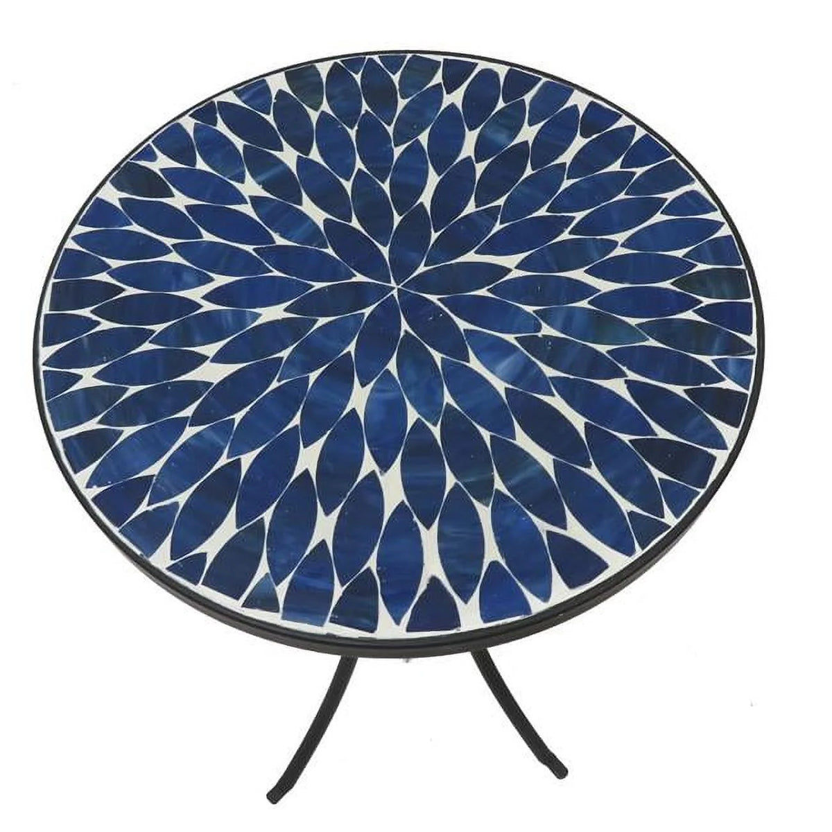 14 in. Round Mosaic Side Table B9058