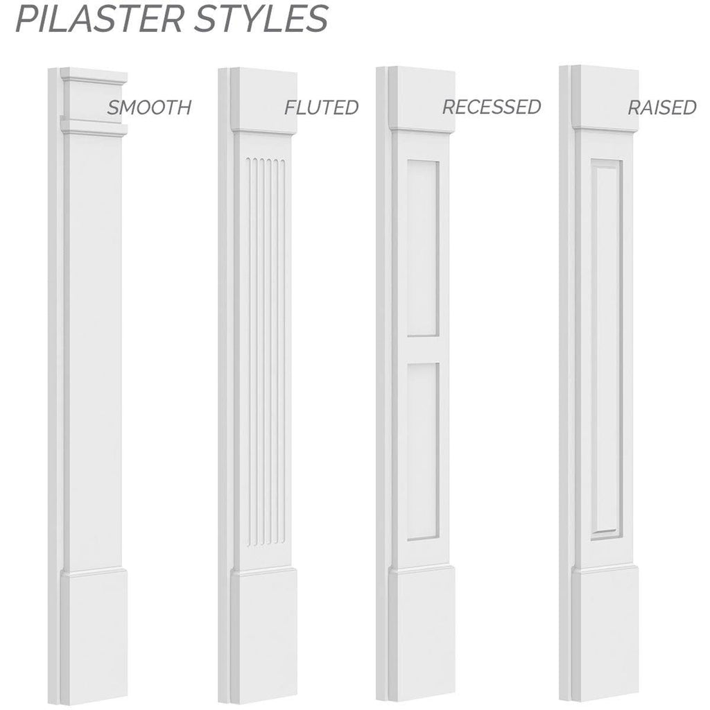 Plain PVC Pilaster (Pair) E2938