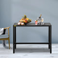 Narrow Rectangular Bar Height Outdoor Table with Adjustable Feet F709262