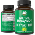 Citrus Bergamot Red Yeast Rice 2-in-1 Supplement Vegan Capsules A35961