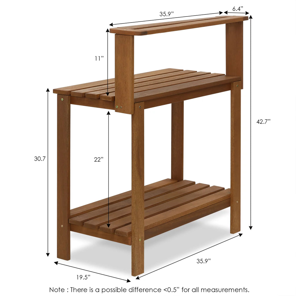 Natural Wood Potting Bench V7992