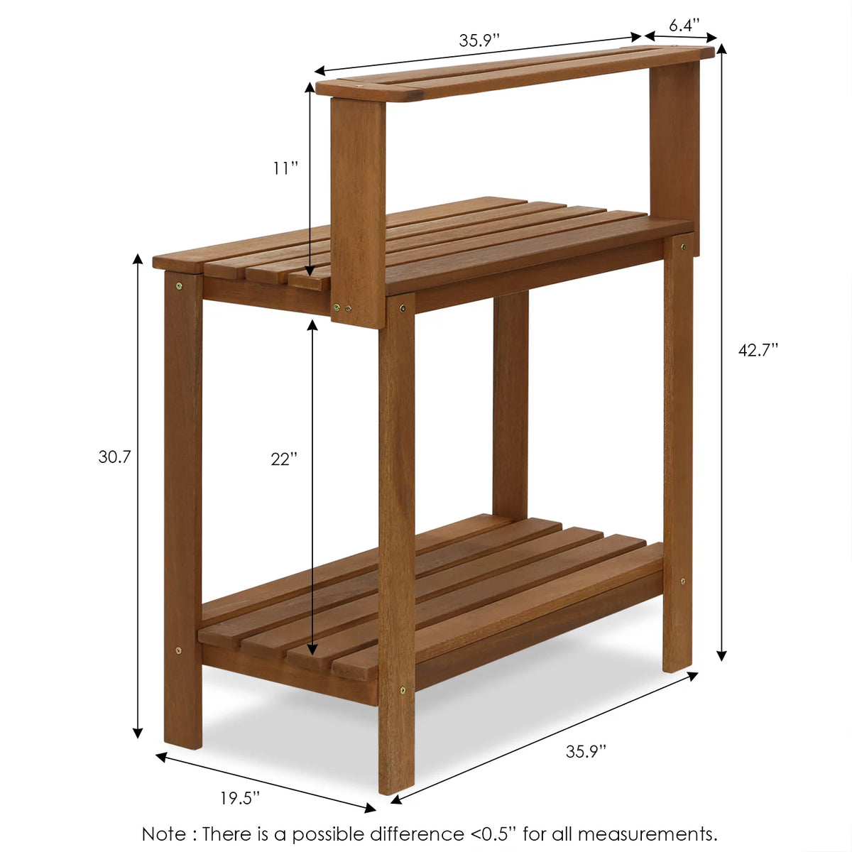 Natural Wood Potting Bench V7992