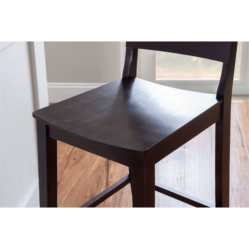 Set of Two Brown Counter Stools Y64187