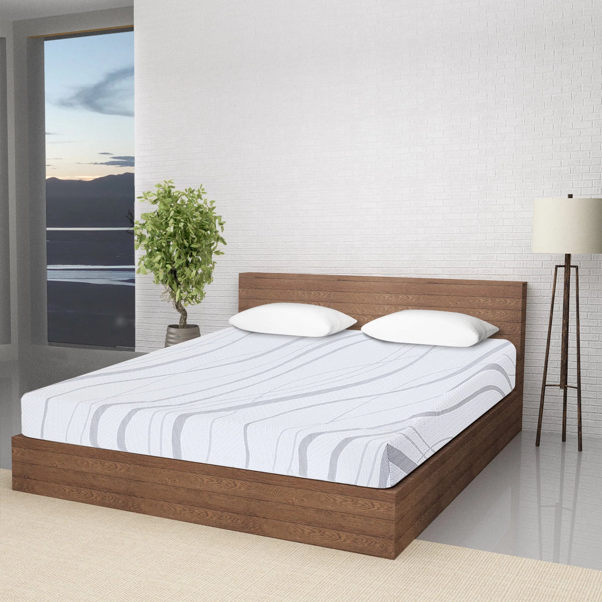 10 Inch Gel Memory Foam Mattress Medium Firm Twin Size Z65397