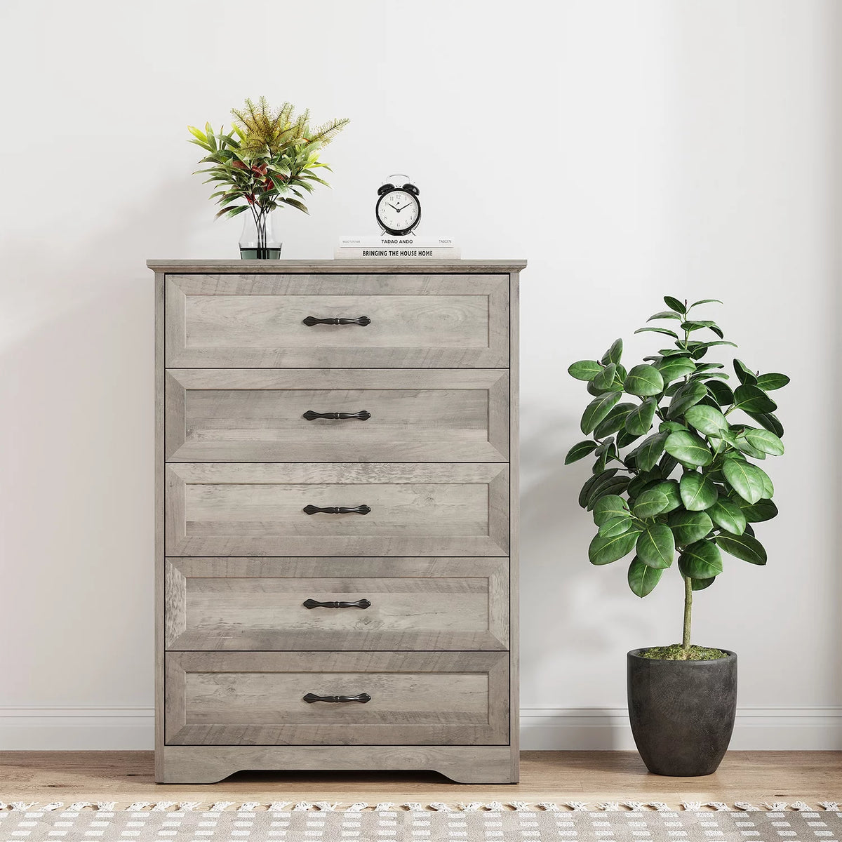 5 Drawer Wood Dresser F947
