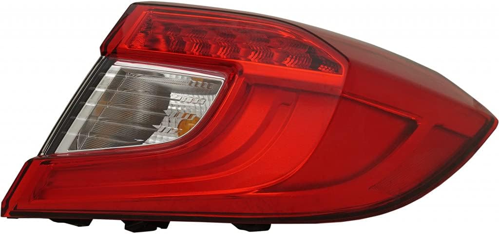 For 2018-2021 Honda Accord Tail Light Assembly Passenger Side W30114