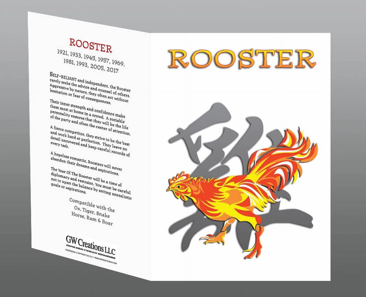 Chinese Zodiac Year of the Rooster 6 Piece Gift Set L21029