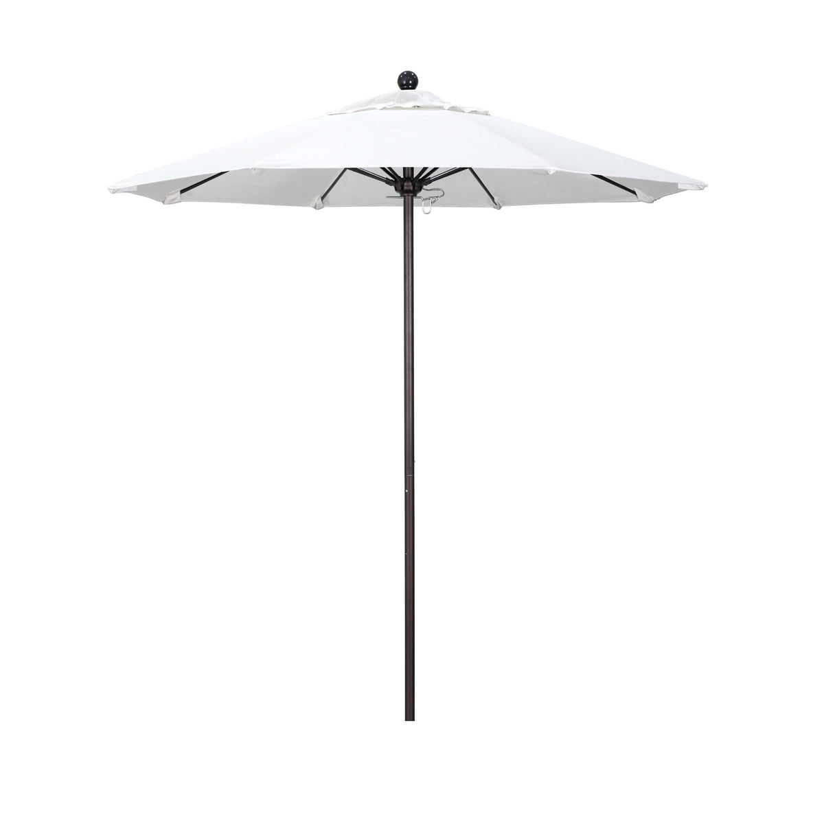 7.5& Fiberglass Market Umbrella White Bronze Olefin S17746