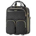 Black Gold Carry On Rolling Suitcase F7838