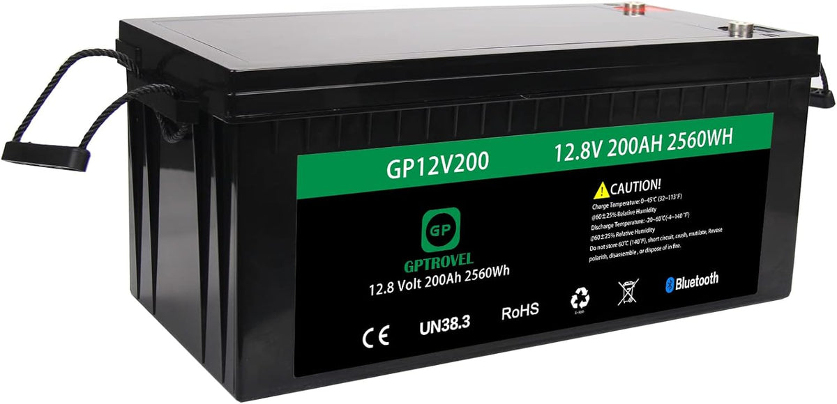 Rechargeable 12V 50Ah LiFePO4 Deep Cycle Lithium Battery with Bluetooth M500