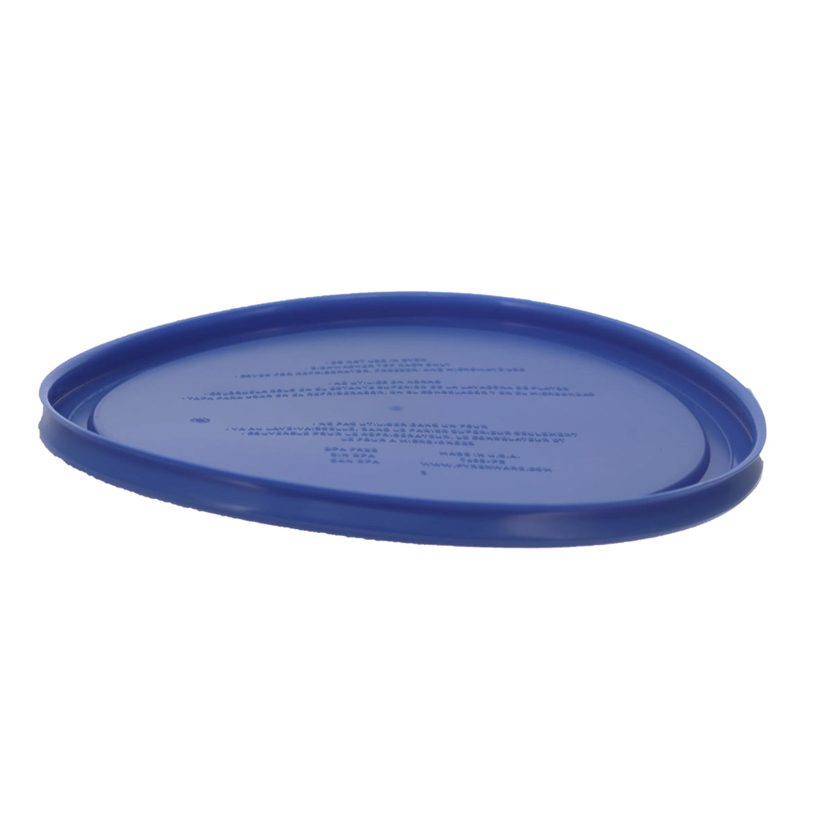 7-Cup Glass Bowl with Blue Lid Q42119