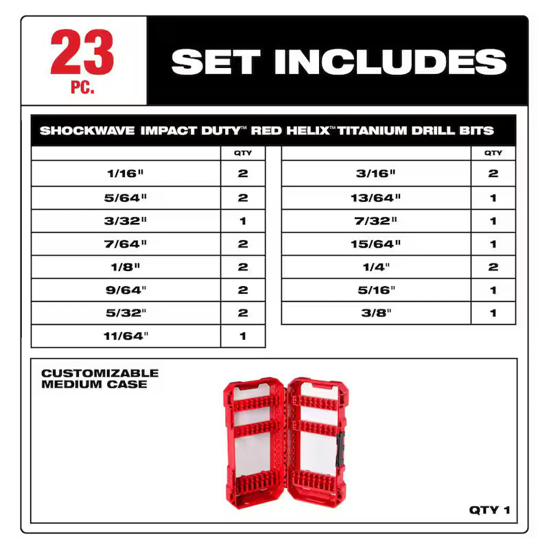18V Cordless 4-Tool Combo Kit with Screwdriver Bit Set and Drill Bit Set D717