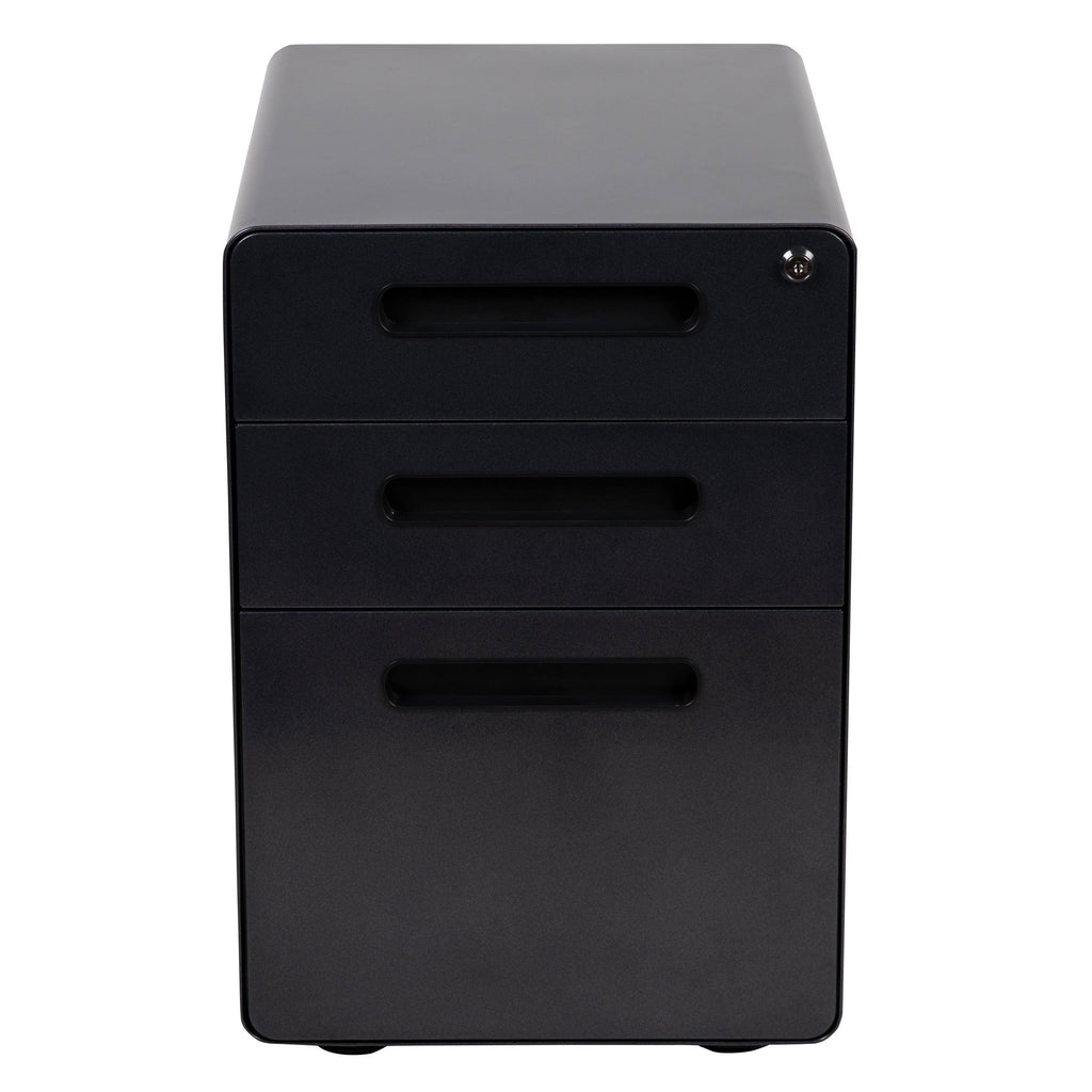 White 3 Drawer Filing Cabinet T6737