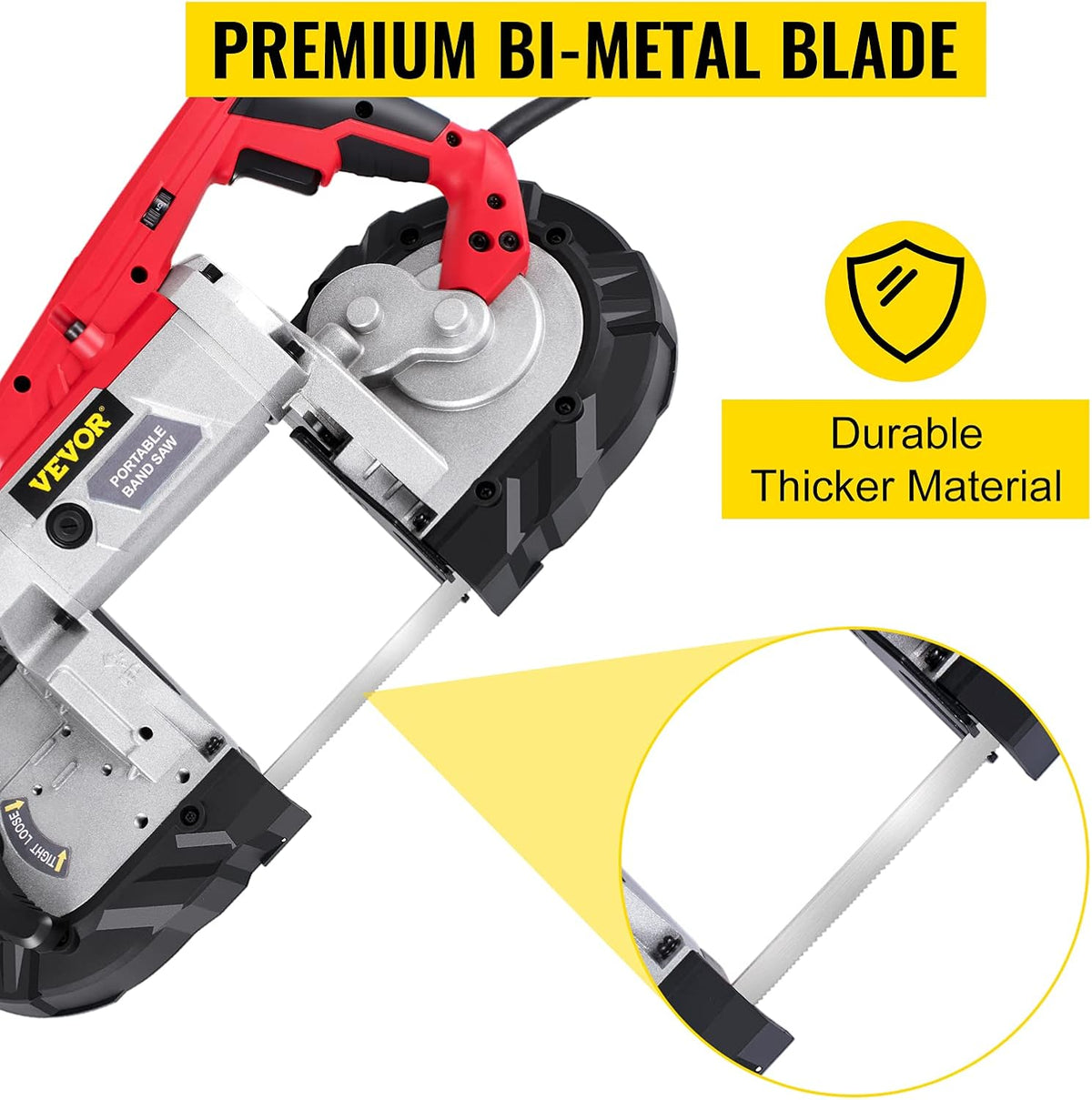 Portable Band Saw, 5 Inch Cutting Capacity, Variable Speed H465