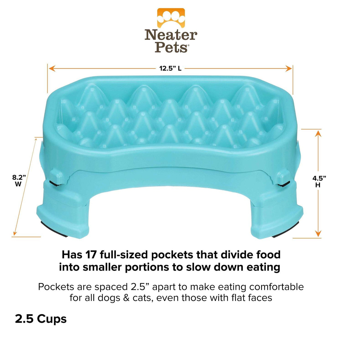 Raised Slow Feeder Dog Bowl Q597133