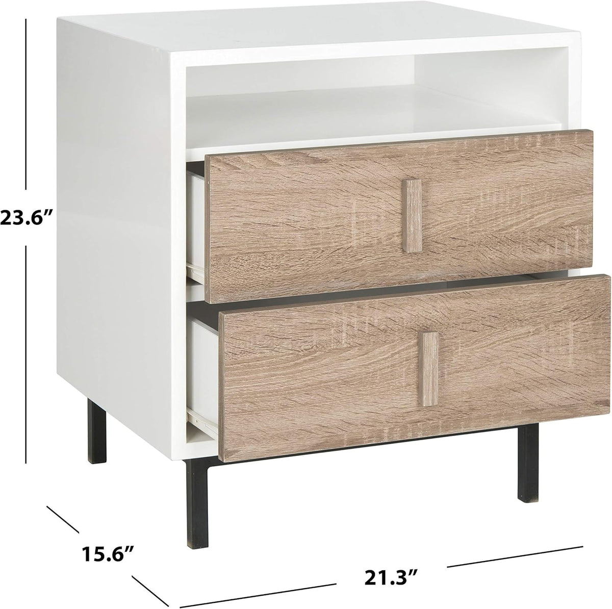 White/Oak Lacquer Cabinet C553