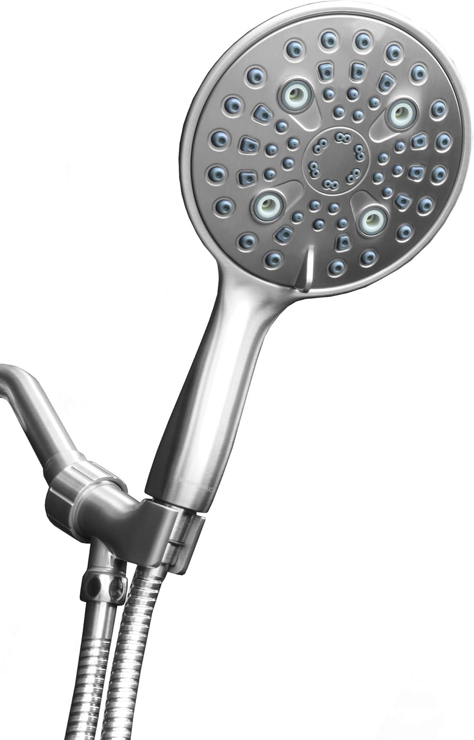 6 inch Hand Held Rainfall Shower Head with Stainless Steel Hose, Polished Chrome Finish, Pack of 2 Y608212