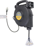40 Ft 12/3 Retractable Extension Cord Reel with 3 Electrical Outlets X81052