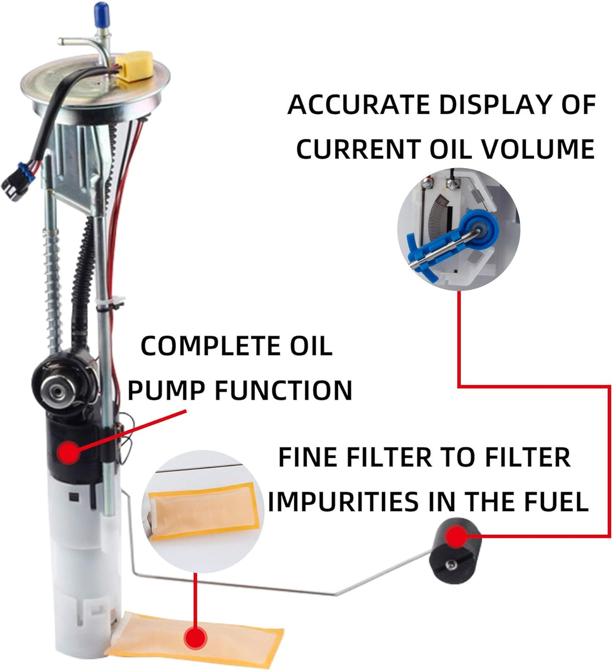 Electric Fuel Pump Assembly Pack of 2 I7420