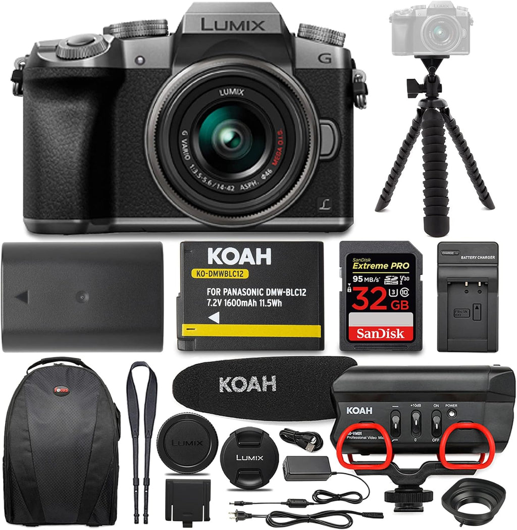 Digital Camera with 14-42mm Lens and Microphone Bundle B491024