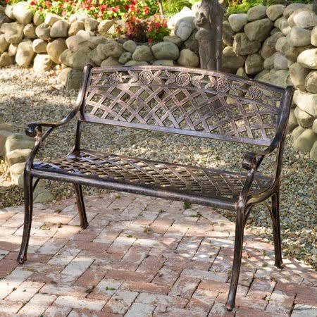 Cast Aluminum Garden Bench Y475
