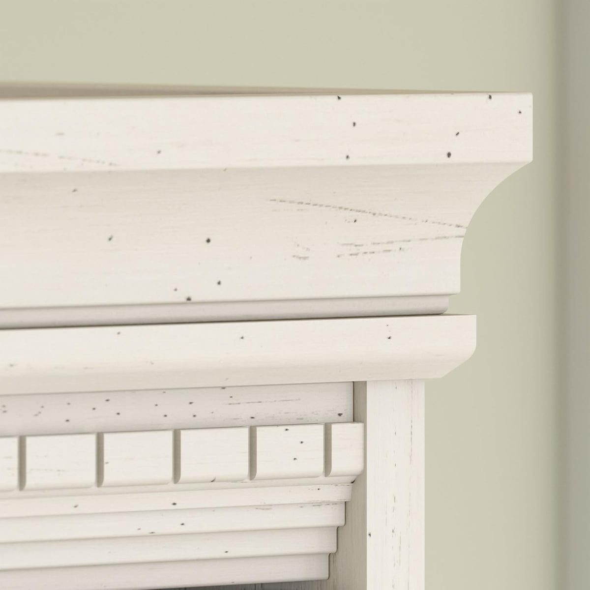 Antique White 5 Shelf Bookcase V6502