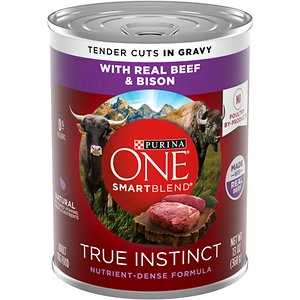 Real Beef & Bison Grain-Free Wet Dog Food, 13-oz can, case of 12 W5415