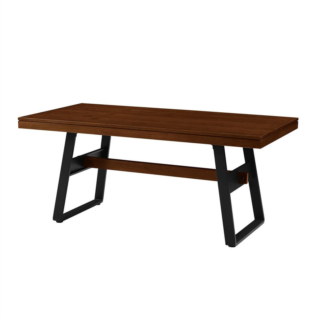 72" Dark Walnut Wood Dining Table E51354