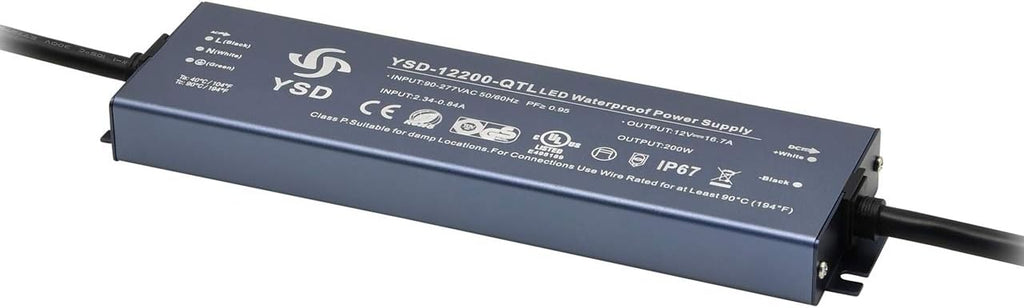 12V 300W LED Driver Transformer, IP67 Waterproof, Pack of 2 R293226